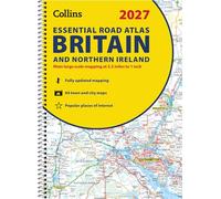 2027 Collins Essential Road Atlas Britain and Northern Ireland: A4 Spiral