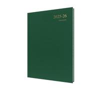 Collins 'Essentials' ESSA41M.52-2526 Agenda giornaliera per gli appuntamenti, da luglio 2025 a luglio 2026, con copertina rigida, formato A4, colore: verde
