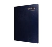 Collins 'Essentials' ESSA41M.65-2526 Agenda giornaliera per gli appuntamenti, da luglio 2025 a luglio 2026, copertina rigida, formato A4, colore: blu scuro
