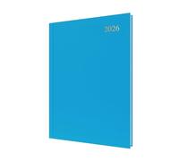 Collins Essenziale - Agenda 2026 12 mesi, agenda giornaliera per pagina, copertina rigida A4 - azzurro (ESSA41.57-26)