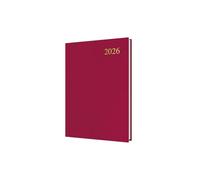 Collins - Essenziale - Agenda 2026 12 mesi, agenda giornaliera per pagina, copertina rigida A5 - marrone (ESSA51.78-26)