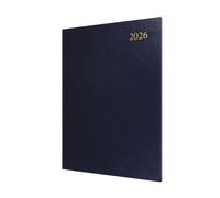 Collins Essenziale - Agenda 2026 12 mesi, agenda settimanale con vista settimanale, copertina rigida A4 - blu scuro (ESSA43.65-26)