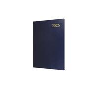 Collins - Essenziale - Agenda 2026 12 mesi, agenda settimanale, copertina rigida A5 - blu scuro (ESSA53.65-26)