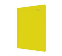 Collins - Essenziale - Calendario 2026 12 mesi, agenda giornaliera, copertina rigida A4 - giallo (ESSA41.45-26)