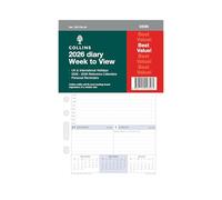 Collins - Ricariche per agenda giornaliera 2026, 12 mesi, visualizzazione settimanale, ricarica agenda da scrivania per appuntamenti (DK1700-26)