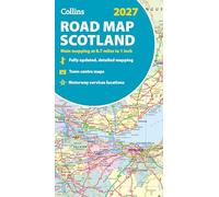Collins Road Map of Scotland 2027 (Folded map): Clear, easy-to-read mapping