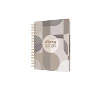 Collins Scandi - Agenda mensile accademica 2025-2026 (agosto 2025-luglio 2026) - - E-PW51M.GEGY-2526- A5, copertina rigida, calendario 12 mesi, layout giornaliero, schede mensili, ideale per studenti