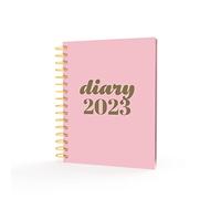 Collins Scandi Diario A5 con visualizzazione settimanale, colore: Rosa PW53 - 2023