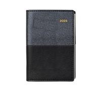 Collins Valour VAL2SP3.99-25 - Agenda settimanale tascabile con visualizzazione settimanale, colore oro rosa (VAL2SP3.99-25), agenda settimanale professionale con copertina in pelle sintetica