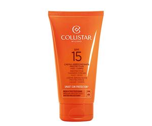 Collistar Crema Abbronzante Viso-Corpo Spf15 Pelle Luminosa e Protetta Crema