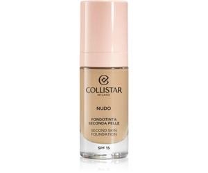 Collistar NUDO Second Skin Foundation SPF 15 fondotinta idratante illuminante effetto lisciante colore 2G Beige Dorato 30 ml