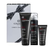 COLLISTAR Unbox Your Style 3 pz Cofanetto Tonificante Gel Doccia + Schiuma Da Barba + Gel Viso + Pochette Cofanetto Tutti i tipi di pelle