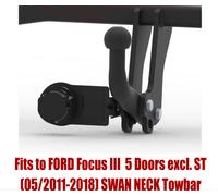 Collo di Cigno Traino Barra Per Ford Focus III 5D 2011-2018 & 7 Perno Bypass