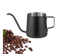 Collo di cigno Versare sul caffè Kettle 600 ml in acciaio inox Drops a mano macchina da caffè con una lunga presa stretta, nero spazzolato nero, in acciaio inossidabile appeso a mano a mano con scala