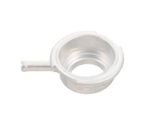 Collo di Riempimento Radiatore in Alluminio Saldabile per Veicoli | Inlet Billet Lavorato Precisione, Montaggio Tappo Radiatore, Argento, per Tubo Overflow e Ricambio