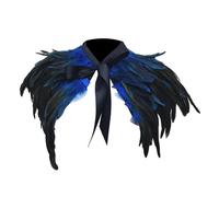 Collo di sciarpa da festa confortevole con mantello di piume per il