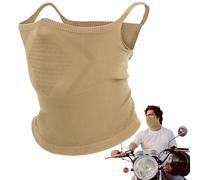 Collo Gaiter, protezione per il viso con orecchie e loops, traspirante antivento e collo avvolgente per pesca, ciclismo, sport all'aria aperta bandana 6,89 pollici, cachi., Se référer au descriptif