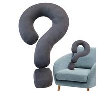 Collo per viaggiare, collo da viaggio punto interrogativo creativo, 61 cm piegato a forma di U, morbido poggiatesta e poggiatesta multifunzionale per divano di casa