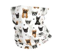 Collo Uomo Donna - Bel Bulldog francese _D Sciarpa Cappuccio Maschera Bandana Sciarpa Collo