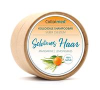 Colloimed Shampoo Bar con argento colloidale e silicio 50 g - Shampoo per capelli Bellissimi Mandarino citronella (argento silicio)