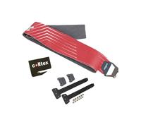 Colltex - Pelli di foca da tagliare - Sad Lucendro Étrier Hexagon + Camlock À Monter - Taglia 110 mm - rosso