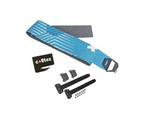 Colltex - Pelli di foca da tagliare - Sad Todi Mix Étrier Hexagon + Camlock À Monter - Taglia 110 mm - Blu