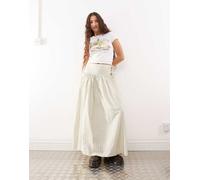 COLLUSION - Gonna lunga gialla a quadri con vita scesa-Multicolore 36