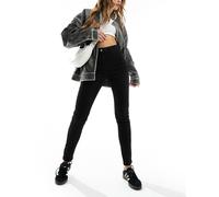 COLLUSION - Jeans skinny neri a vita alta-Nero W26 L34