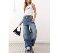 COLLUSION - Riley - Jeans blu marmo a fondo ampio W32