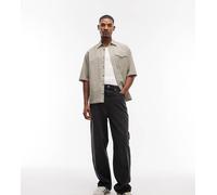 COLLUSION Tall - Antift - Jeans nero slavato-Blu W30 L36