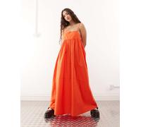 COLLUSION - Vestito lungo rosso con spalline sottili-Multicolore 42