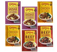 Colman's - Confezione di 2 miscele di casseruola per sapore, salsiccia, manzo e pollo