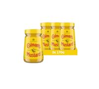 Colman's Senape Inglese Originale in barattolo di vetro, senape inglese superfine e vegana, macinata doppia (3 Pezzo (3 x 170g))