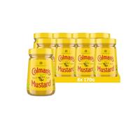Colman's Senape Inglese Originale in barattolo di vetro, senape inglese superfine e vegana, macinata doppia (8 Pezzo (8 x 170g))