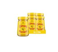 Colman's Senape Inglese Originale in barattolo di vetro, senape inglese superfine e vegana, macinata doppia (4 Pezzo (4 x 170g))
