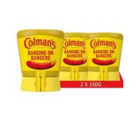 Colman's Senape Inglese Originale nel pratico formato squeeze top down, senape inglese superfine e vegana, macinata doppia (2 Pezzo (2 x 150g))