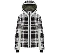 COLMAR 1xe Fancy Check Ladies Ski Jacket - Donna - Bianco / Nero / Beige - Taglia 42- modello 2023
