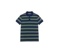 Colmar 7607 Polo Uomo Maniche Corte Regolare A Righe Logo Blu Scuro