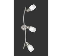 Reality R80023007 Colmar Barra con 3 Spots, E14, Diffusori in Vetro Satinato