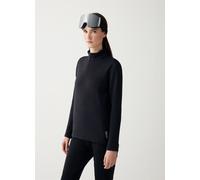 Colmar Felpa da Sci Mezza Zip con Mini Disegno Nera da Donna M