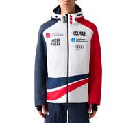Colmar - Giacca da sci calda e impermeabile da uomo - Men Ski Jacket France White Navy Blue Bright Red per Uomo in Poliestere Riciclato - Taglia 50 IT - Bianco