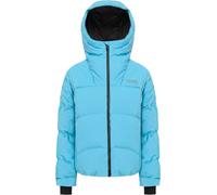 Colmar - Giacca da sci in piuma naturale e impermeabile - Ladies Down Jacket Ski Cozy Chic Capri Blue Black in Softshell - Taglia 40 FR