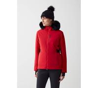 Colmar Parka da Sci con Pelliccia Rosso da Donna 46 IT Rosso