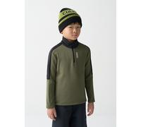 Colmar Pile da Sci Mezza Zip Bicolor Bambino Verde Woodland/Nero 4 Anni