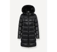 PIUMINO LUNGO RECYCLED CON CAPPUCCIO E PELLICCIA DONNA COLMAR ORIGINALS Nero