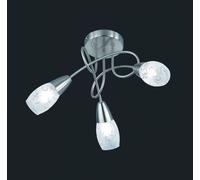 Plafoniera 3 faretti attacco E14 COLMAR R60023007 vetro satinato