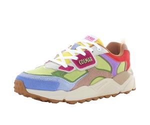 COLMAR Scarpa Sportiva Verde Multicolore,Modello Donna Garner Flashy 142 Suola Chunky,Design Retro in Scamosciato (Verde-Multicolore, Sistema Taglie Calzature EU, Adulto, Donna, Numero, Media, 36)