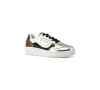 COLMAR Scarpe Donna Sneaker Austin Shine 111 in Ecopelle White/Black/Metal D25CO01 37