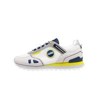 Colmar Travis Sport Crisp, Scarpe da Ginnastica Unisex-Adulto, White Royal Blue Lime, 43 EU