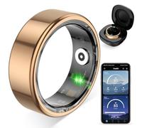 COLMI Anello intelligente R02, un anello intelligente per donne e uomini, con custodia di ricarica, supporta la frequenza cardiaca, l'ossigeno nel sangue, il monitoraggio della salute del sonno e lo